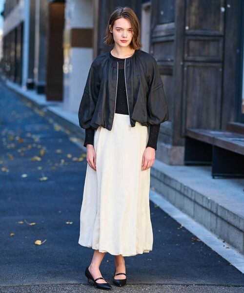 DRESSTERIOR / ドレステリア レザーブルゾン・ジャケット | 【洗える/リネン100％】ウォッシャブルペーパーリネンブルゾン | 詳細17