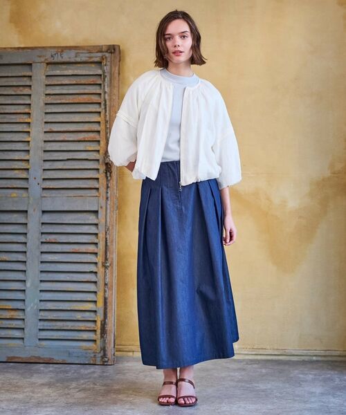 DRESSTERIOR / ドレステリア レザーブルゾン・ジャケット | 【洗える/リネン100％】ウォッシャブルペーパーリネンブルゾン | 詳細2