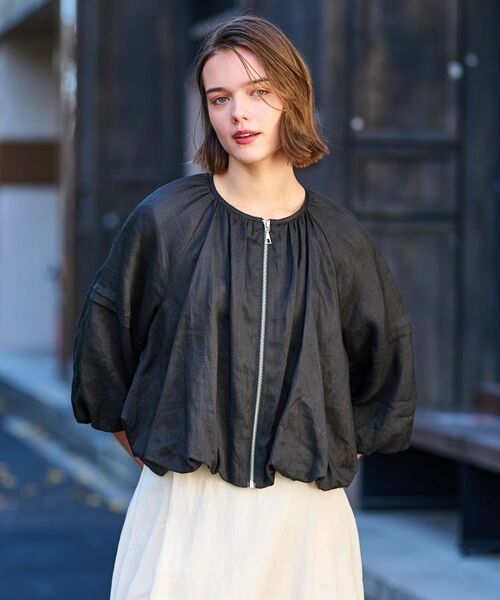 DRESSTERIOR / ドレステリア レザーブルゾン・ジャケット | 【洗える/リネン100％】ウォッシャブルペーパーリネンブルゾン | 詳細23