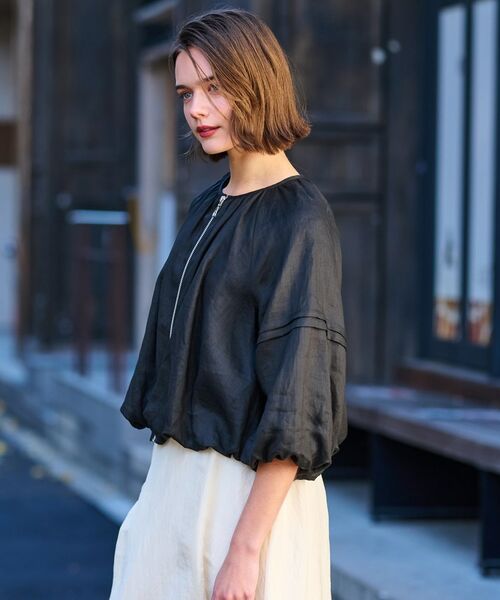 DRESSTERIOR / ドレステリア レザーブルゾン・ジャケット | 【洗える/リネン100％】ウォッシャブルペーパーリネンブルゾン | 詳細24