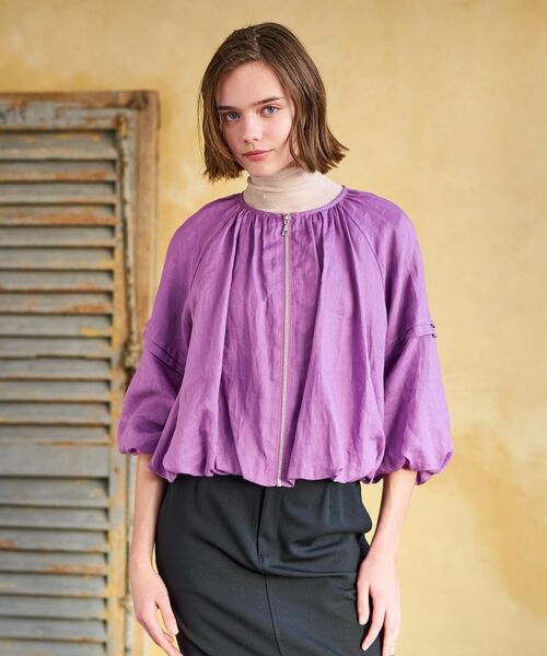 DRESSTERIOR / ドレステリア レザーブルゾン・ジャケット | 【洗える/リネン100％】ウォッシャブルペーパーリネンブルゾン | 詳細29