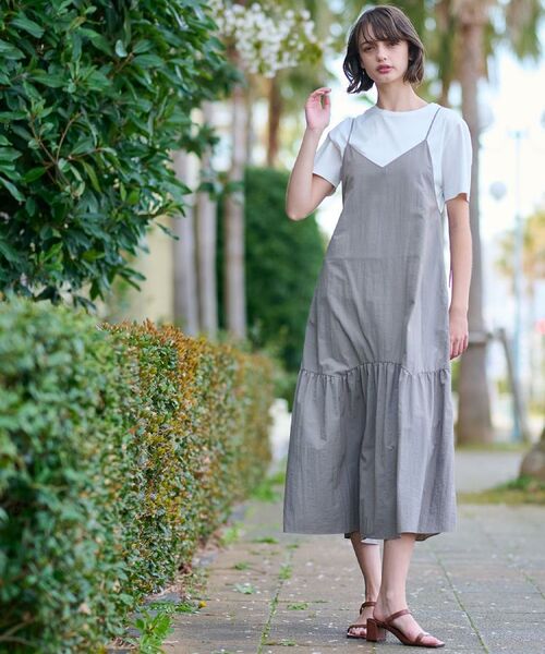 DRESSTERIOR / ドレステリア ロング・マキシ丈ワンピース | 【接触冷感/撥水】タフタキャミワンピース | 詳細2