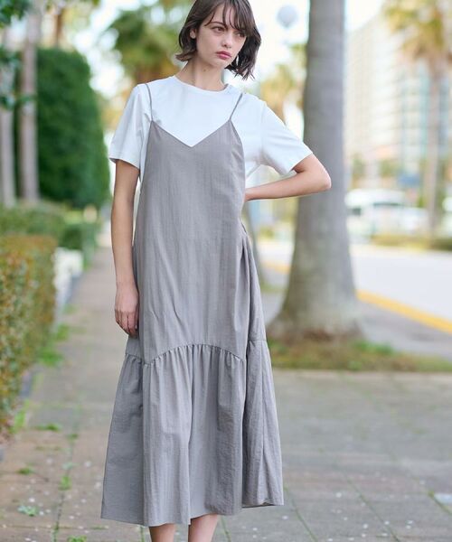 DRESSTERIOR / ドレステリア ロング・マキシ丈ワンピース | 【接触冷感/撥水】タフタキャミワンピース | 詳細3