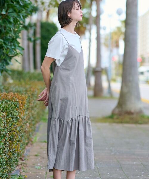 DRESSTERIOR / ドレステリア ロング・マキシ丈ワンピース | 【接触冷感/撥水】タフタキャミワンピース | 詳細5