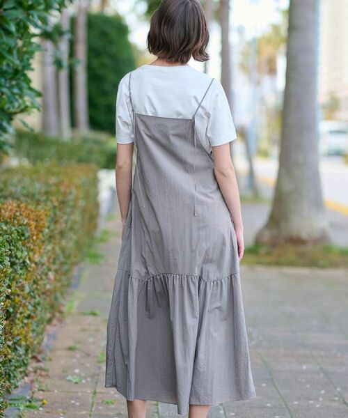 DRESSTERIOR / ドレステリア ロング・マキシ丈ワンピース | 【接触冷感/撥水】タフタキャミワンピース | 詳細6