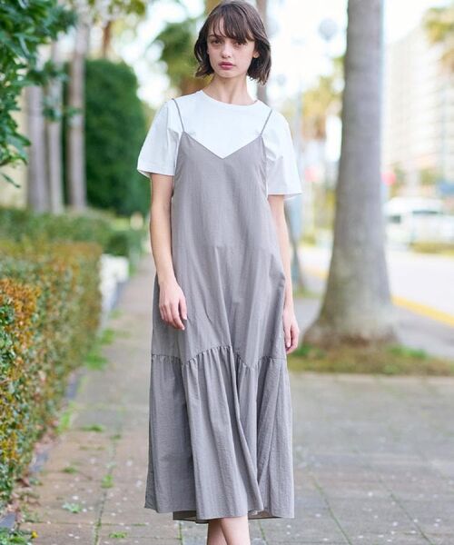 DRESSTERIOR/ドレステリア キャミソールタフタワンピース トープ(054) 34(SS) DRESSTERIOR/ドレステリア キャミソールタフタワンピース トープ(054) 34(SS)