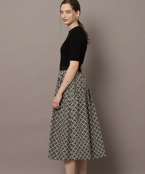 DRESSTERIOR / ドレステリア ロング・マキシ丈ワンピース | 【着映え/洗える】オーバーラップサークルリブニットコンビドレス | 詳細3