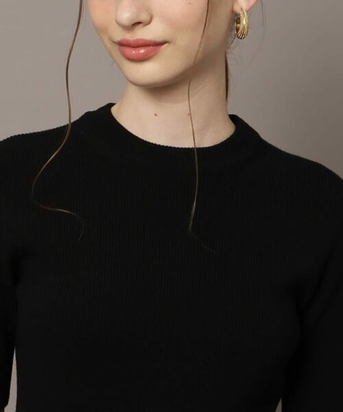 DRESSTERIOR / ドレステリア ロング・マキシ丈ワンピース | 【着映え/洗える】オーバーラップサークルリブニットコンビドレス | 詳細5