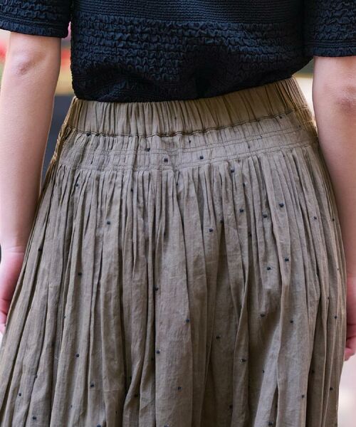 DRESSTERIOR / ドレステリア ロング・マキシ丈スカート | 【ウエストゴム/裏地あり】イージーウエストドット刺繍スカート | 詳細15