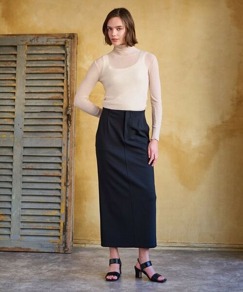 DRESSTERIOR / ドレステリア ロング・マキシ丈スカート | 【大人百花春号掲載 モデル美香さん着用】ストレッチポンチタイトスカート | 詳細1