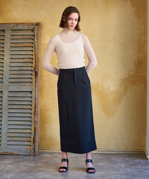 DRESSTERIOR / ドレステリア ロング・マキシ丈スカート | 【大人百花春号掲載 モデル美香さん着用】ストレッチポンチタイトスカート | 詳細2