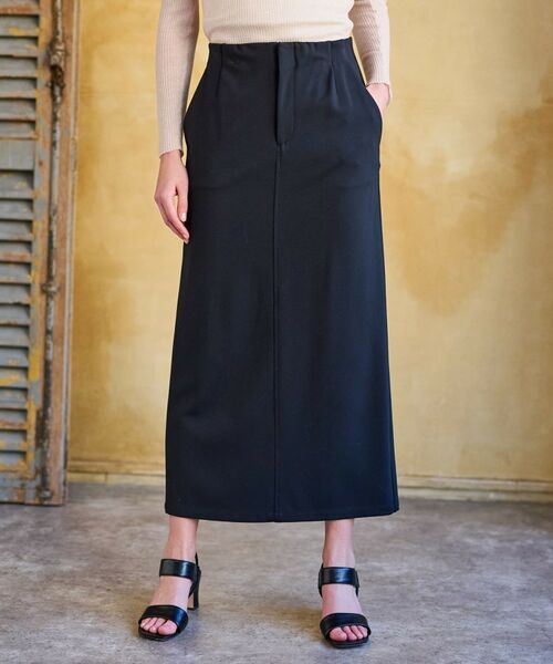 DRESSTERIOR/ドレステリア 【大人百花春号掲載 モデル美香さん着用】ストレッチポンチタイトスカート ブラック(019) 40(L) DRESSTERIOR/ドレステリア 【大人百花春号掲載 モデル美香さん着用】ストレッチポンチタイトスカート ブラック(019) 40(L)