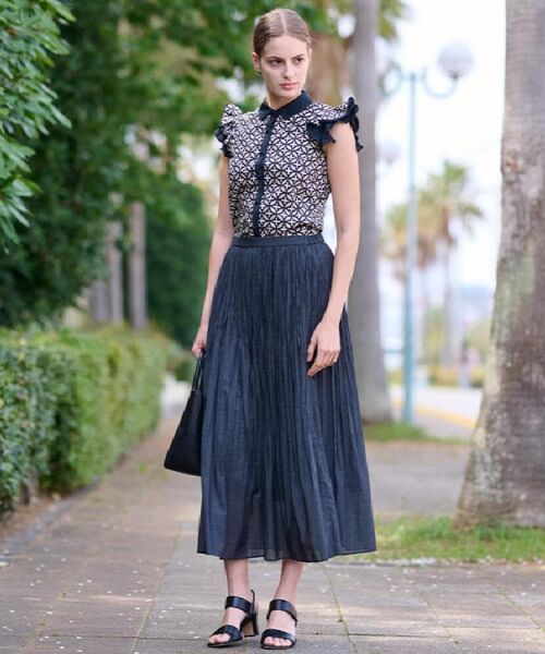 DRESSTERIOR / ドレステリア シャツ・ブラウス | 【大人百花春号掲載 モデル美香さん着用】オーバーラップウィングスリーブブラウス | 詳細18