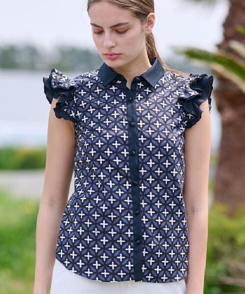 DRESSTERIOR / ドレステリア シャツ・ブラウス | 【大人百花春号掲載 モデル美香さん着用】オーバーラップウィングスリーブブラウス | 詳細5