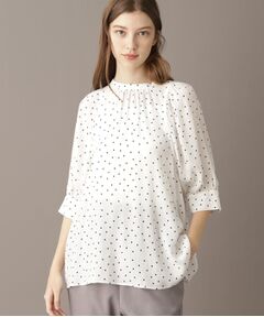 DRESSTERIOR / ドレステリア シャツ・ブラウス | 【洗える/日本製】ドットPTボリュームスリーブブラウス