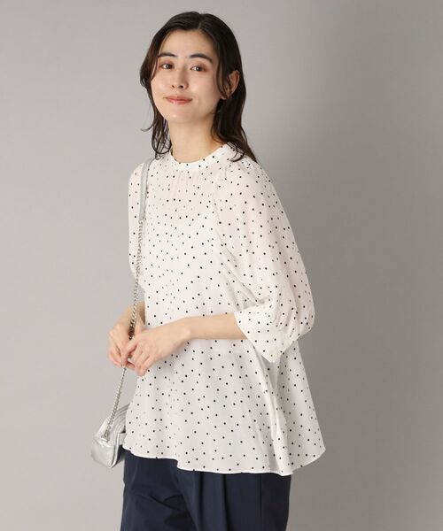 DRESSTERIOR / ドレステリア シャツ・ブラウス | 【洗える/日本製】ドットPTボリュームスリーブブラウス | 詳細16