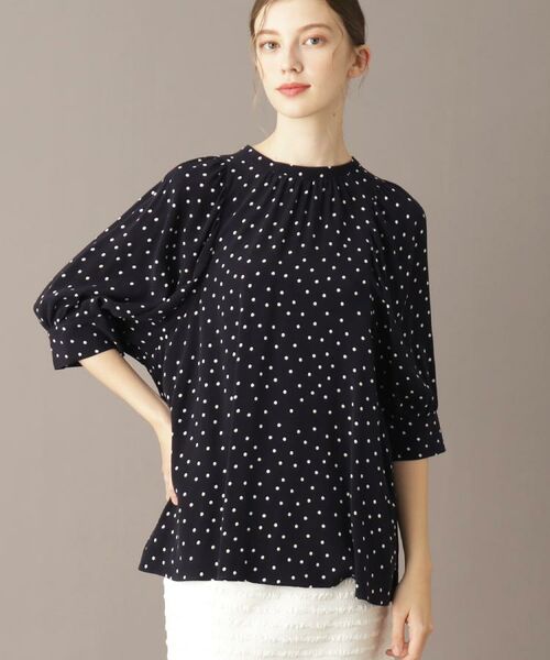 DRESSTERIOR / ドレステリア シャツ・ブラウス | 【洗える/日本製】ドットPTボリュームスリーブブラウス | 詳細2