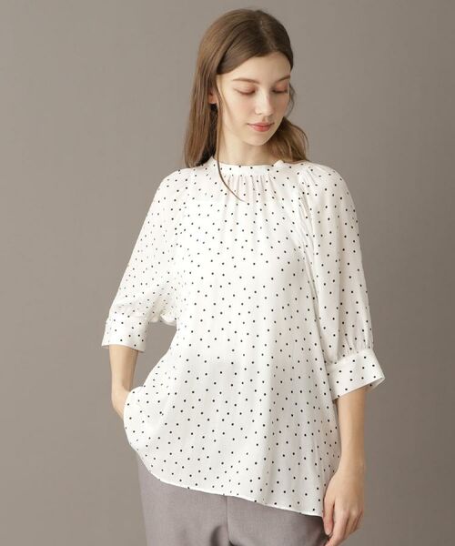 DRESSTERIOR / ドレステリア シャツ・ブラウス | 【洗える/日本製】ドットPTボリュームスリーブブラウス | 詳細5