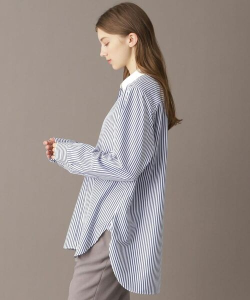 DRESSTERIOR / ドレステリア シャツ・ブラウス | 【洗える/ストライプ柄】オーバーシルエットクレリックシャツ | 詳細8