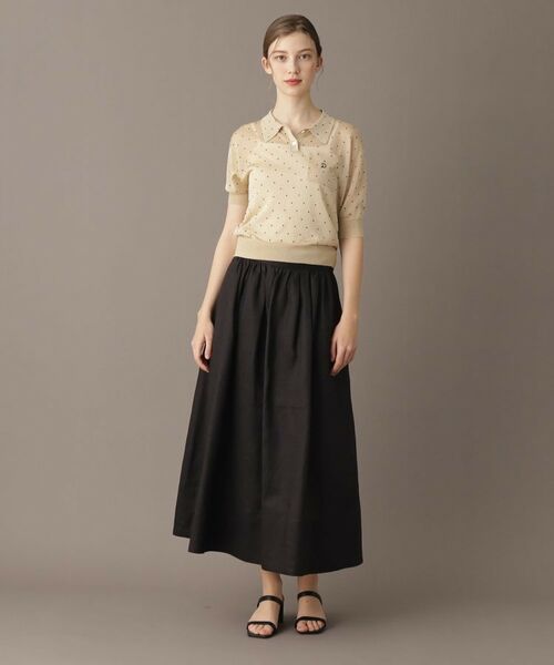 DRESSTERIOR / ドレステリア ポロシャツ | 【大人百花春号掲載 モデル美香さん着用】ドットシアーポロニット | 詳細10