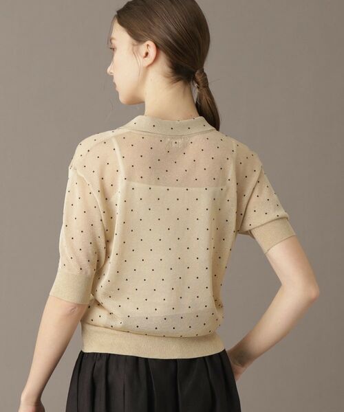 DRESSTERIOR / ドレステリア ポロシャツ | 【大人百花春号掲載 モデル美香さん着用】ドットシアーポロニット | 詳細13
