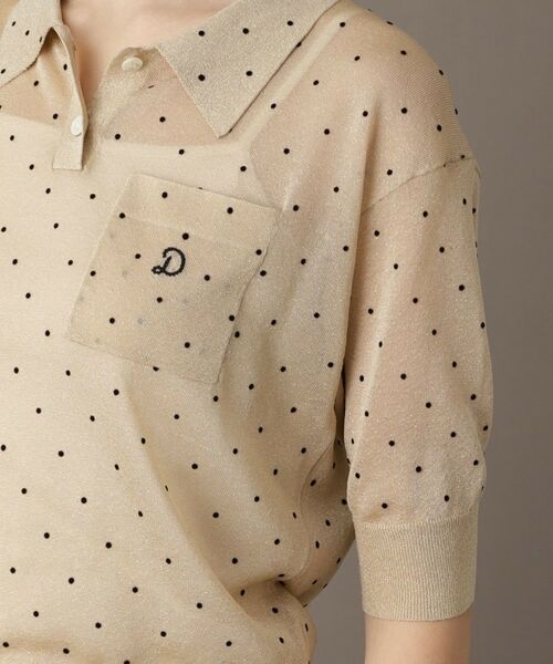 DRESSTERIOR / ドレステリア ポロシャツ | 【大人百花春号掲載 モデル美香さん着用】ドットシアーポロニット | 詳細15