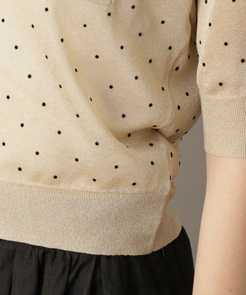 DRESSTERIOR / ドレステリア ポロシャツ | 【大人百花春号掲載 モデル美香さん着用】ドットシアーポロニット | 詳細16
