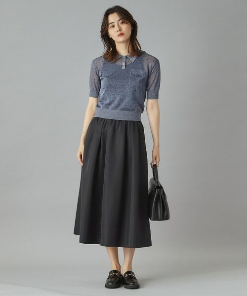 DRESSTERIOR / ドレステリア ポロシャツ | 【大人百花春号掲載 モデル美香さん着用】ドットシアーポロニット | 詳細18