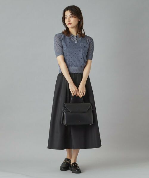 DRESSTERIOR / ドレステリア ポロシャツ | 【大人百花春号掲載 モデル美香さん着用】ドットシアーポロニット | 詳細19