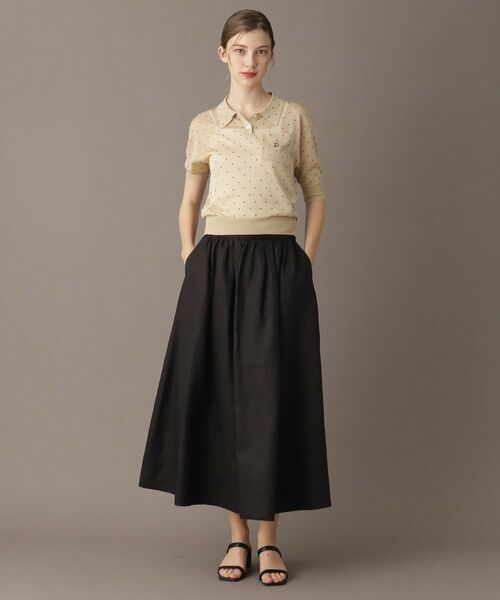 DRESSTERIOR / ドレステリア ポロシャツ | 【大人百花春号掲載 モデル美香さん着用】ドットシアーポロニット | 詳細9