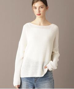 【洗える/薄手/清涼感】リネンブレンドプルオーバー