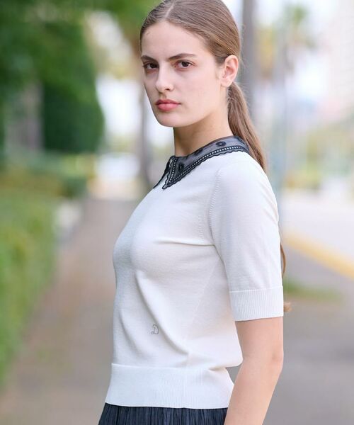 DRESSTERIOR / ドレステリア ニット・セーター | 【洗える／2WAY】エンブロイダリーカラーニット | 詳細29