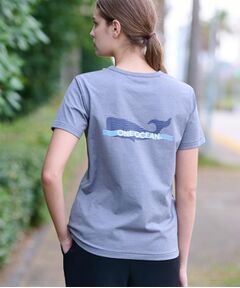 DRESSTERIOR / ドレステリア Tシャツ | 【洗える/バックプリント】再生ポリエステルホエイルプリントTシャツ