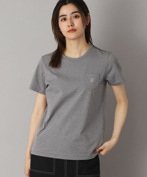 DRESSTERIOR/ドレステリア 【洗える/バックプリント】再生ポリエステルホエイルプリントTシャツ グレー(012) 36(S) DRESSTERIOR/ドレステリア 【洗える/バックプリント】再生ポリエステルホエイルプリントTシャツ グレー(012) 36(S)