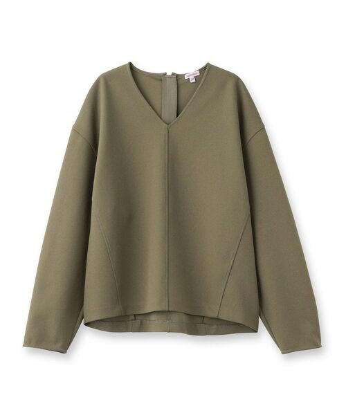DRESSTERIOR / ドレステリア カットソー | 【洗える/イージーケア】Vネックジョーゼットプルオーバー | 詳細1