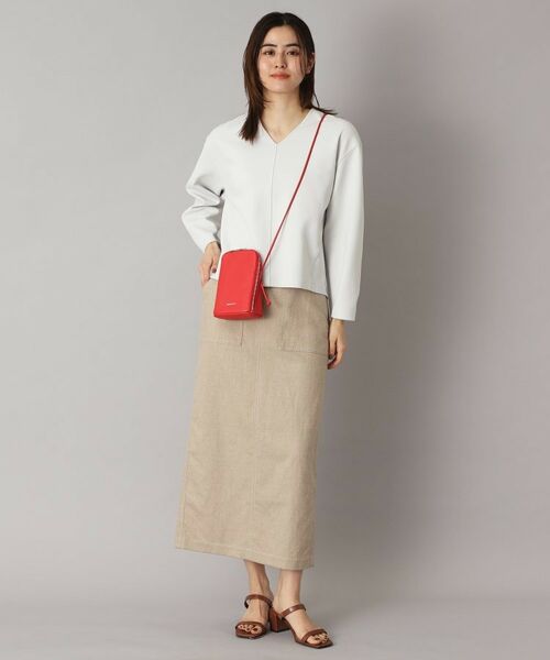 DRESSTERIOR / ドレステリア カットソー | 【洗える/イージーケア】Vネックジョーゼットプルオーバー | 詳細13