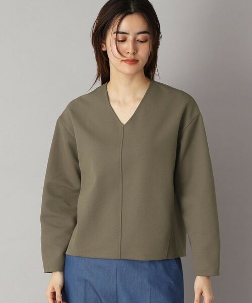 DRESSTERIOR / ドレステリア カットソー | 【洗える/イージーケア】Vネックジョーゼットプルオーバー | 詳細20