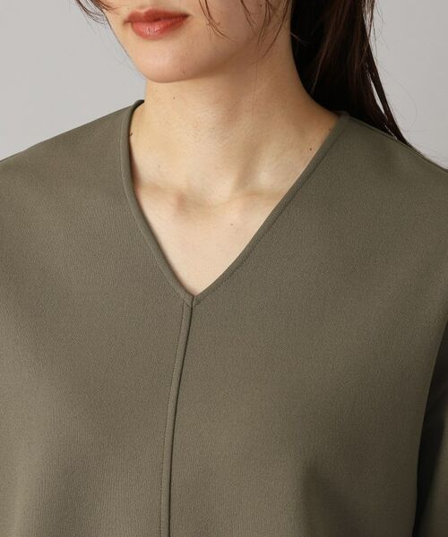 DRESSTERIOR / ドレステリア カットソー | 【洗える/イージーケア】Vネックジョーゼットプルオーバー | 詳細24