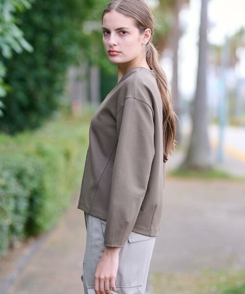 DRESSTERIOR / ドレステリア カットソー | 【洗える/イージーケア】Vネックジョーゼットプルオーバー | 詳細9