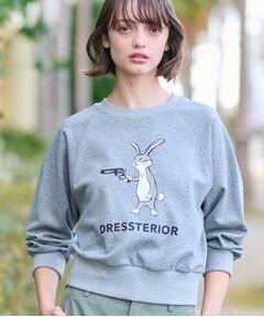 DRESSTERIOR ドレステリア　スウェット　グレー　トレーナー ベストセラー】デキシー吊裏毛プルオーバーパーカスウェット