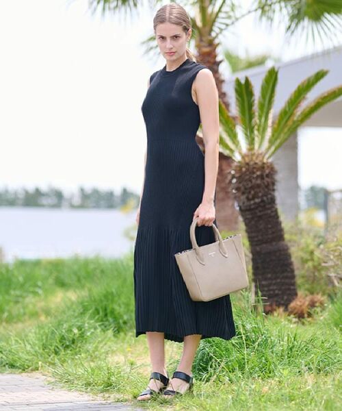 DRESSTERIOR / ドレステリア ロング・マキシ丈ワンピース | 【洗える】リブニットフレアドレス | 詳細3