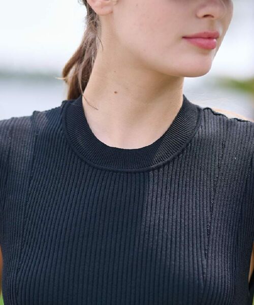 DRESSTERIOR / ドレステリア ロング・マキシ丈ワンピース | 【洗える】リブニットフレアドレス | 詳細6