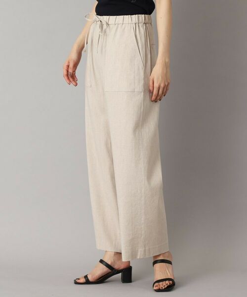 DRESSTERIOR / ドレステリア ショート・ハーフ・半端丈パンツ | 【接触冷感/洗える/ウエストゴム】ウォッシャブルリネンイージーワイドパンツ | 詳細22