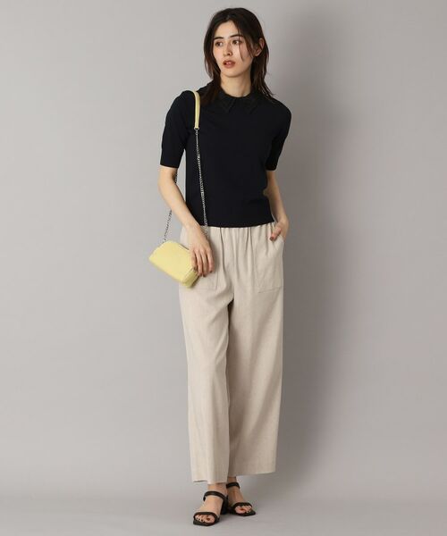 DRESSTERIOR / ドレステリア ショート・ハーフ・半端丈パンツ | 【接触冷感/洗える/ウエストゴム】ウォッシャブルリネンイージーワイドパンツ | 詳細23