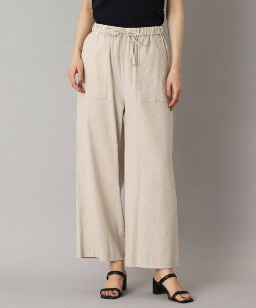 DRESSTERIOR / ドレステリア ショート・ハーフ・半端丈パンツ | 【接触冷感/洗える/ウエストゴム】ウォッシャブルリネンイージーワイドパンツ | 詳細26
