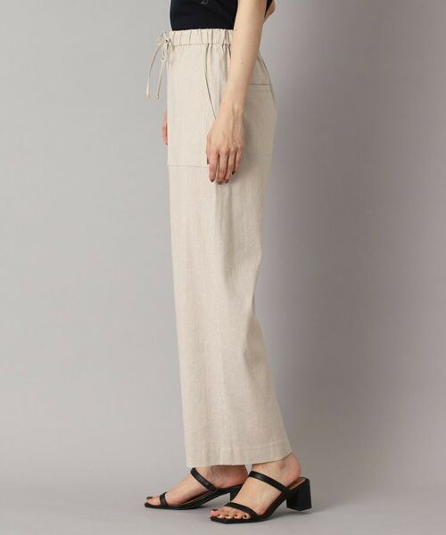 DRESSTERIOR / ドレステリア ショート・ハーフ・半端丈パンツ | 【接触冷感/洗える/ウエストゴム】ウォッシャブルリネンイージーワイドパンツ | 詳細27