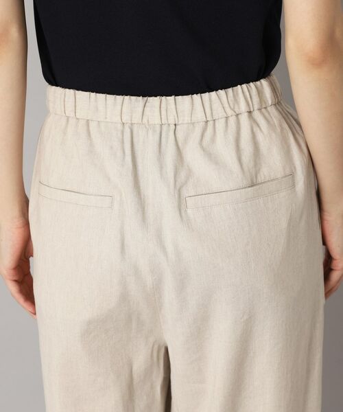 DRESSTERIOR / ドレステリア ショート・ハーフ・半端丈パンツ | 【接触冷感/洗える/ウエストゴム】ウォッシャブルリネンイージーワイドパンツ | 詳細30
