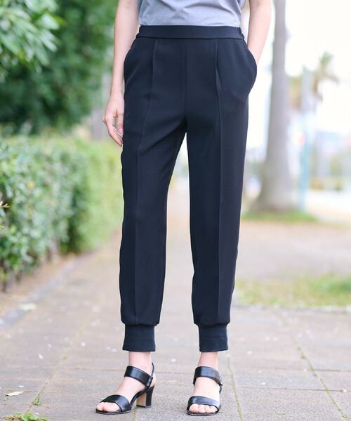 DRESSTERIOR / ドレステリア ショート・ハーフ・半端丈パンツ | 【洗える／防花粉／撥水】ダブルクロスジョグパンツ | 詳細16
