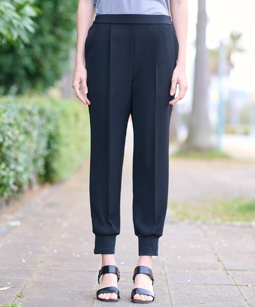 DRESSTERIOR / ドレステリア ショート・ハーフ・半端丈パンツ | 【洗える／防花粉／撥水】ダブルクロスジョグパンツ | 詳細23