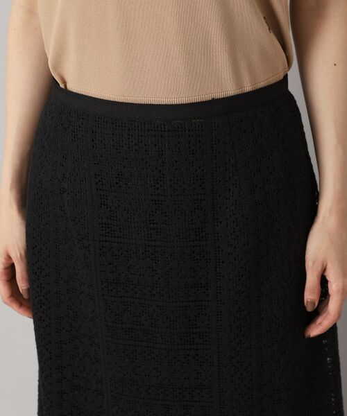 DRESSTERIOR / ドレステリア ロング・マキシ丈スカート | 【後ろウエストゴム】オーガニックコットンブレンドレーススカート | 詳細17